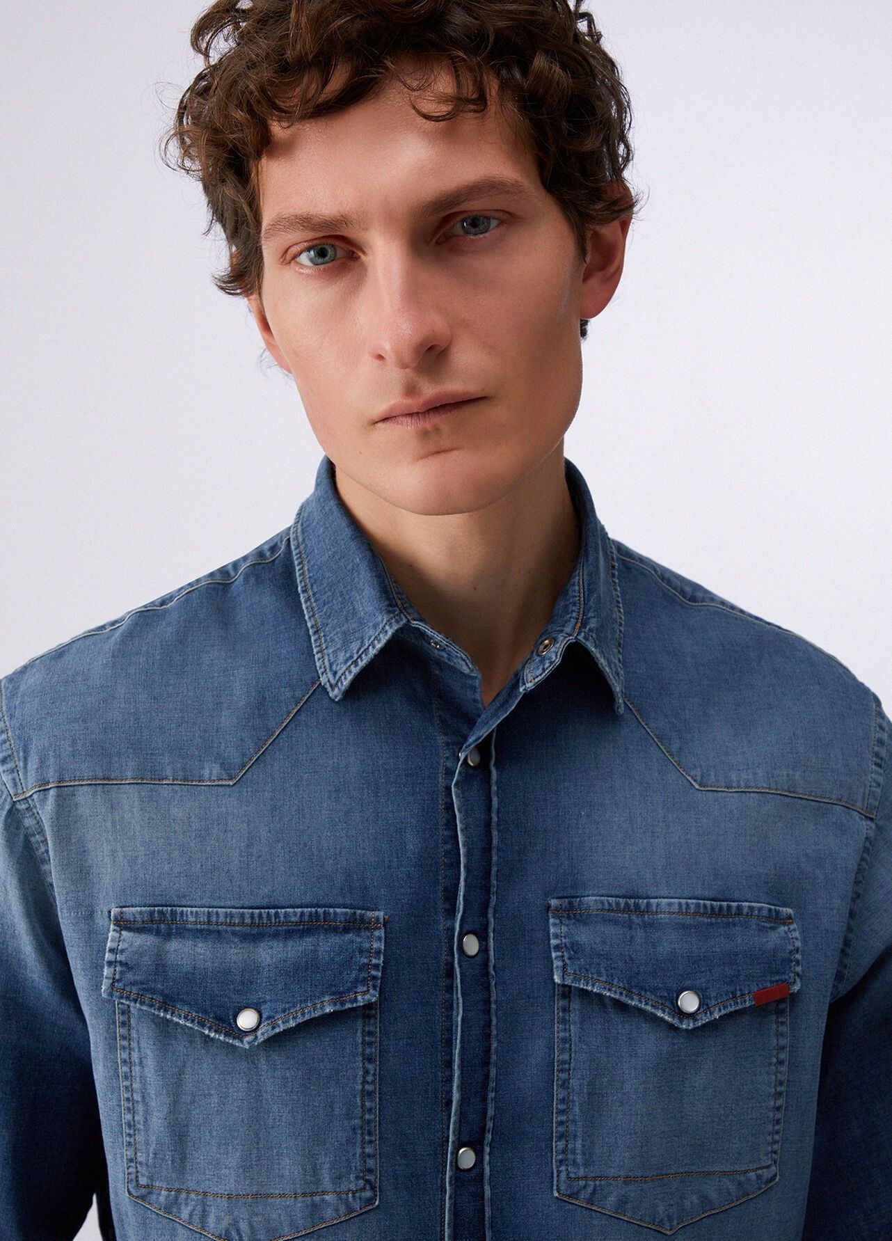 Camicia Liu Jo regular in denim uomo