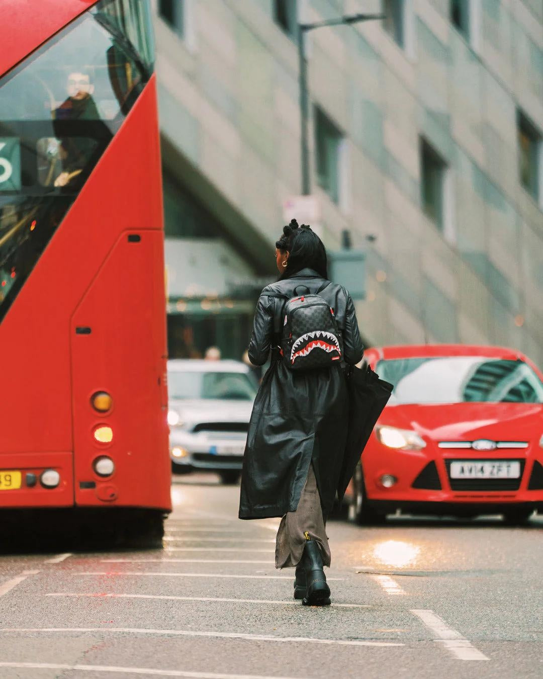 Zainetto Sprayground nero "SCRIBBLE SHARK SAVAGE BACKPACK"