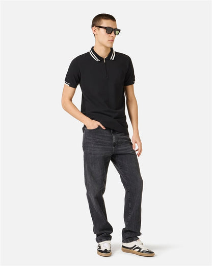 Polo Iceberg mezza zip con colletto a contrasto