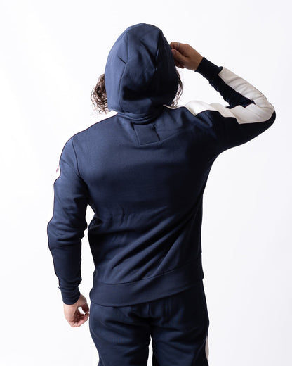 Felpa Colmar full zip con cappuccio e logo in rilievo