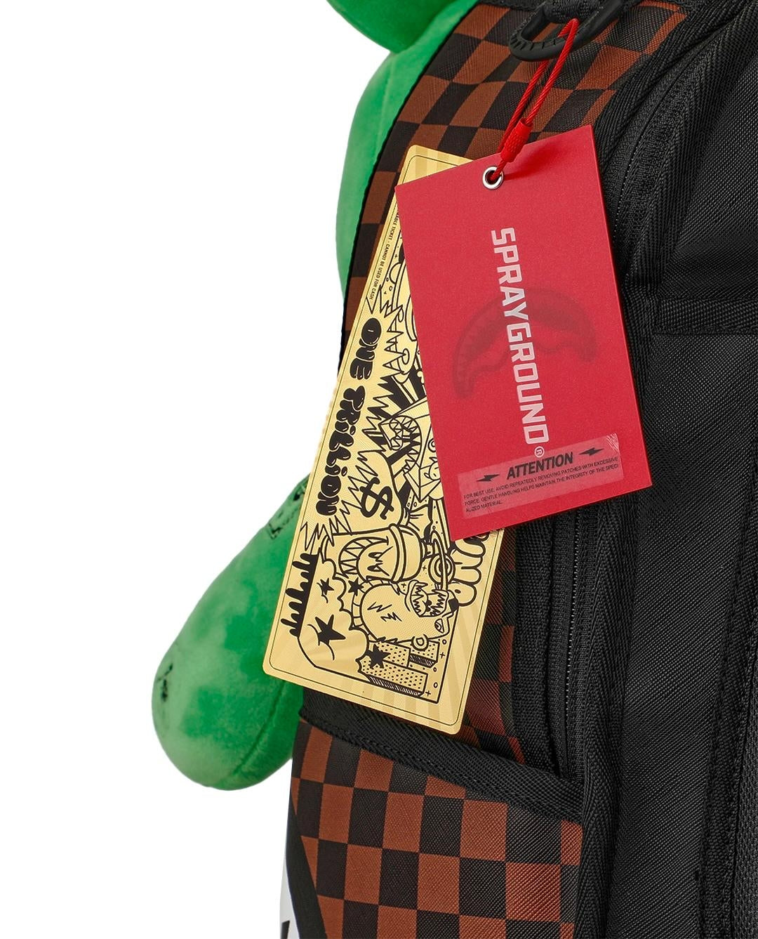 Zaino Sprayground marrone BEAR POUCH 2N1 BACKPACK