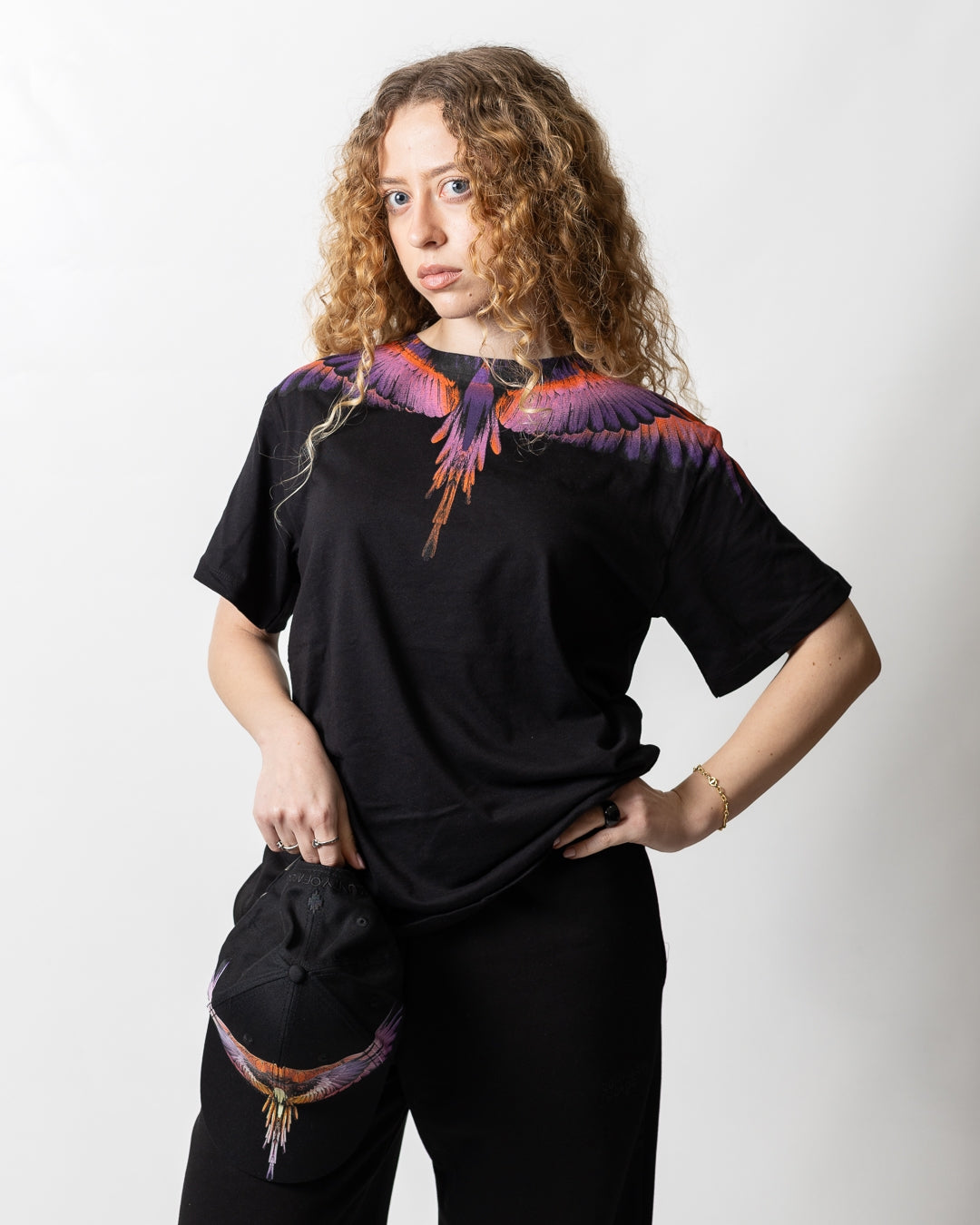 T-Shirt Marcelo Burlon "Icon Wings Multicolor" donna