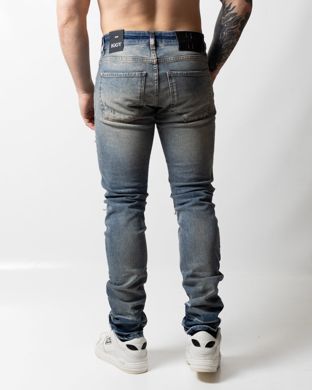 Jeans John Richmond skinny con patch uomo