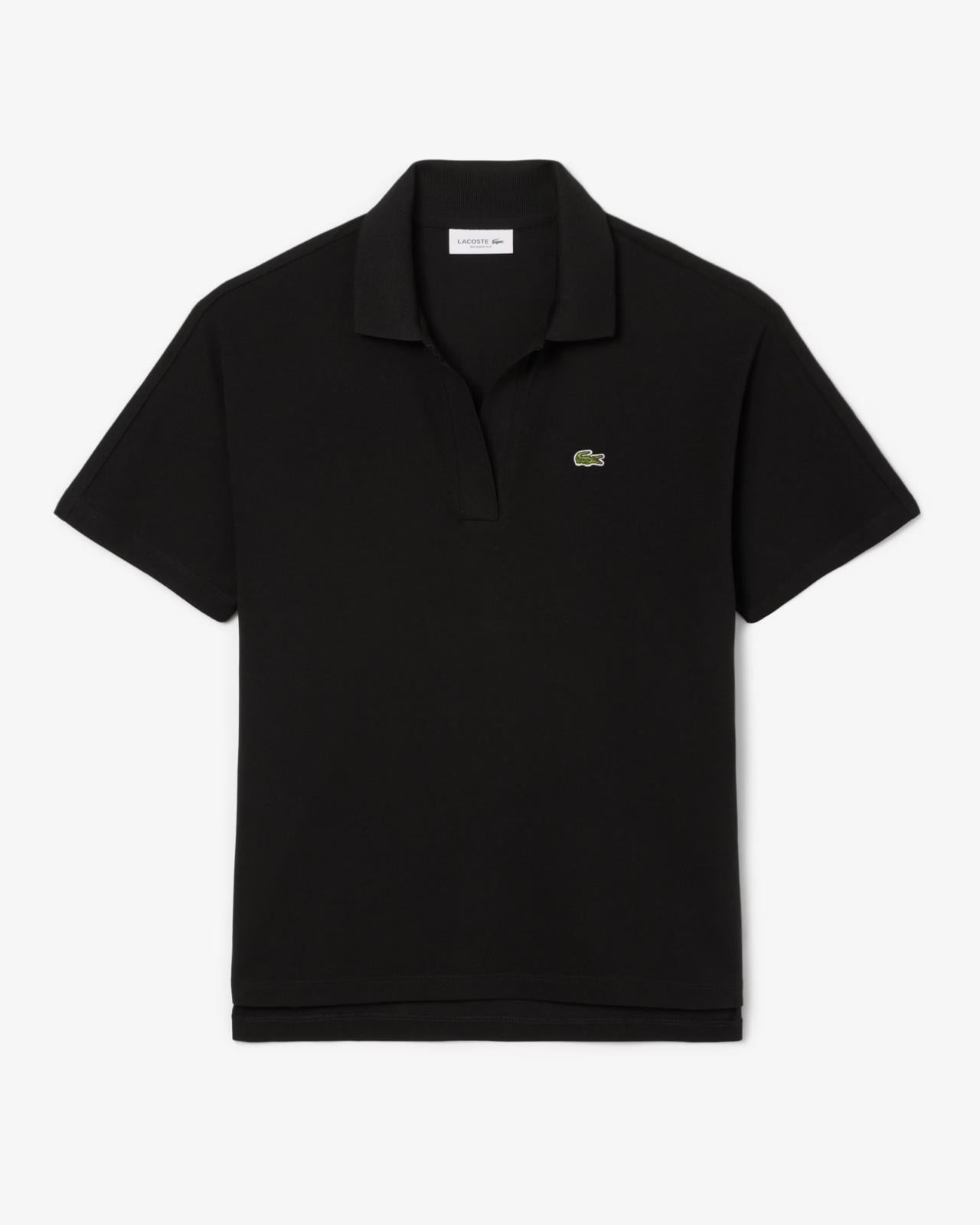 Polo Lacoste in fluido pique donna