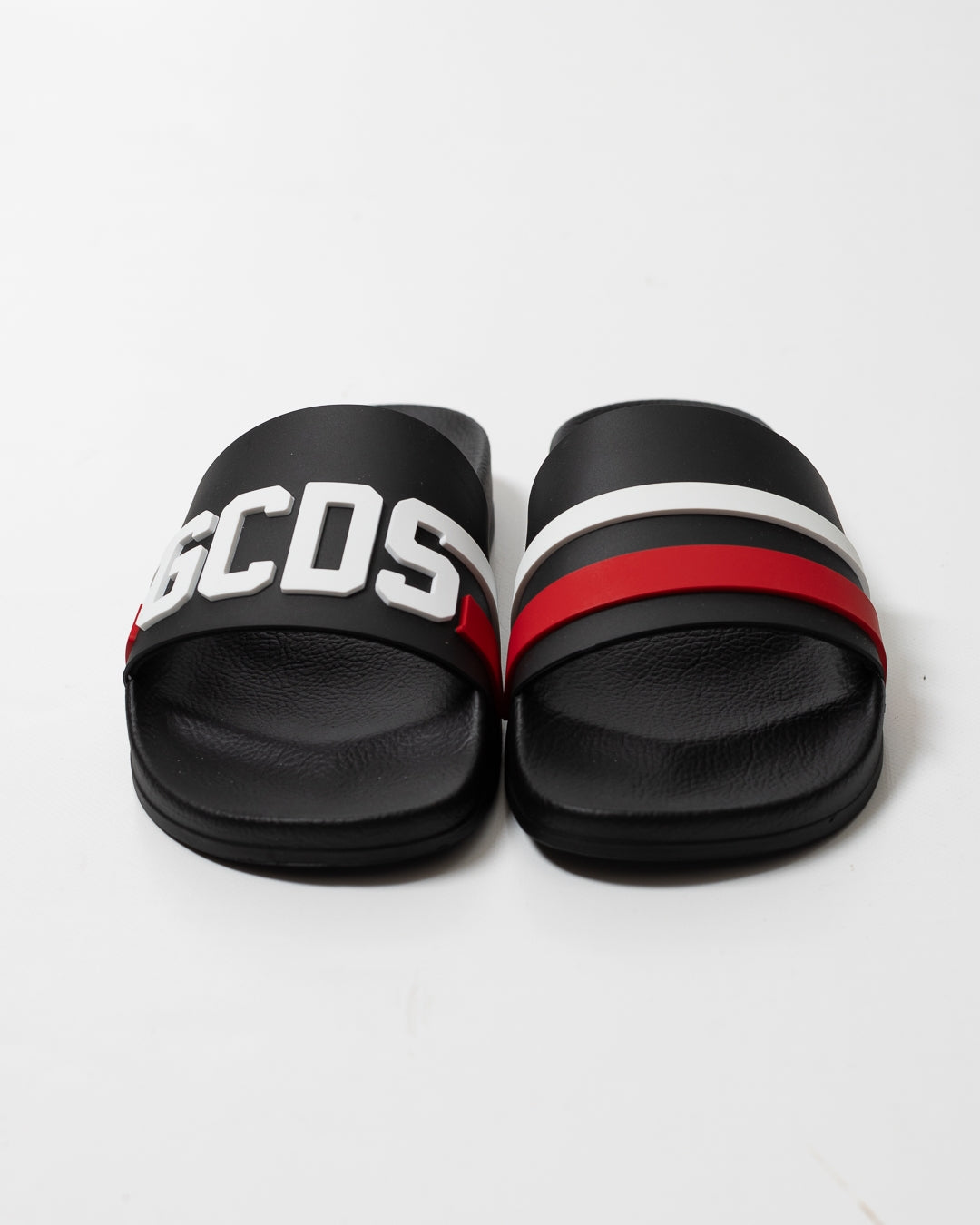 Ciabatte GCDS in gomma "Logo Band Black" uomo