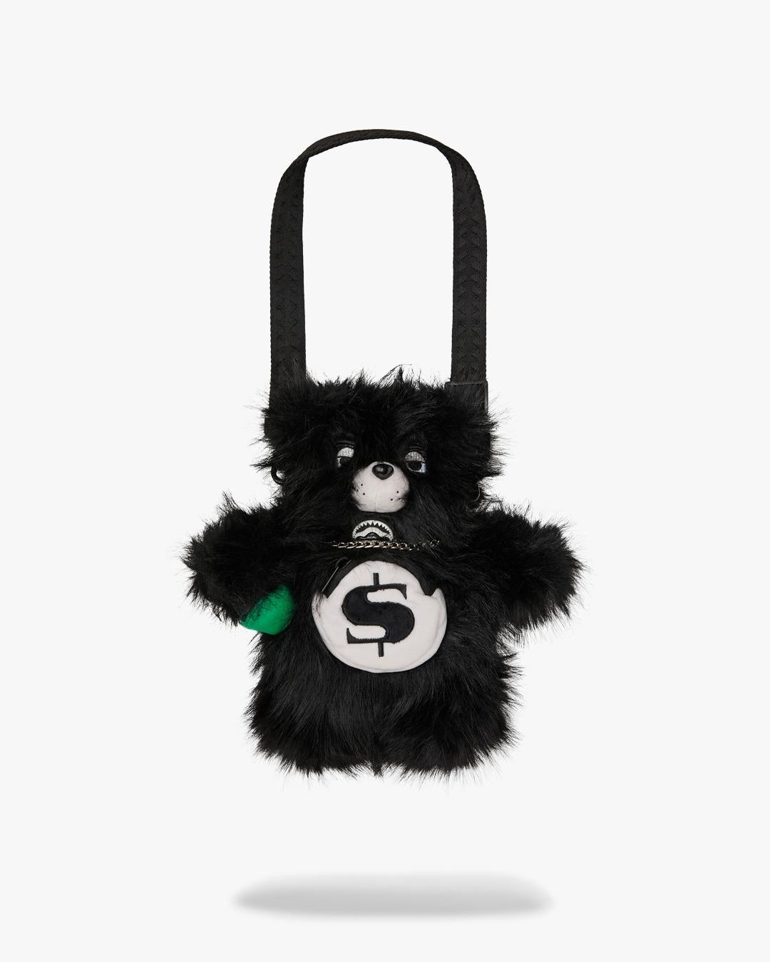 Zaino Sprayground orsetto nero "FUR CRAY BLACK BEAR CUB BACKPACK"