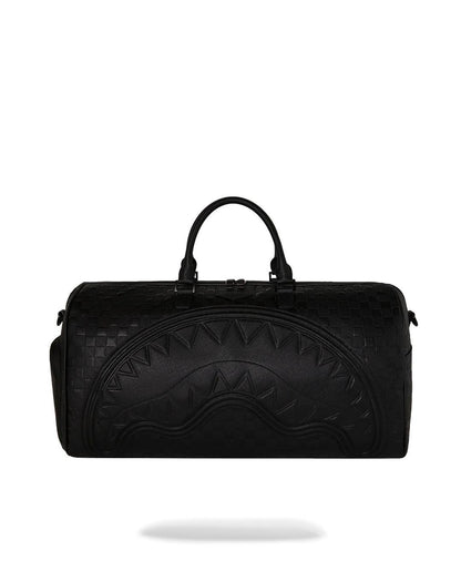 Borsone Sprayground nero RAISED CHECK DUFFLE