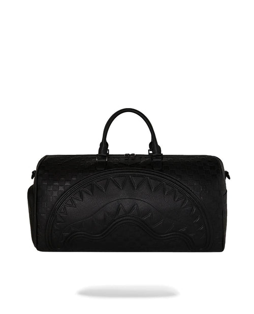 Borsone Sprayground nero RAISED CHECK DUFFLE