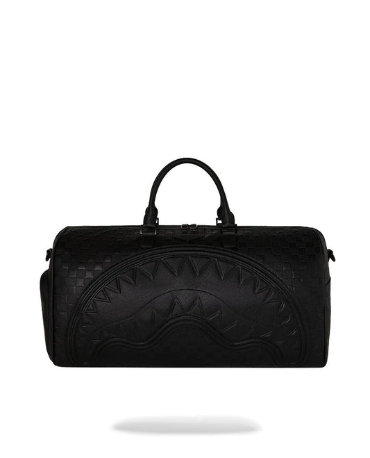 Borsone Sprayground nero RAISED CHECK DUFFLE