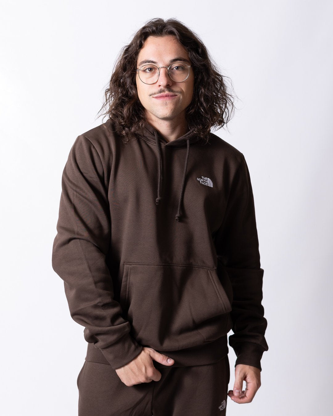 Felpa The North Face con logo ricamato
