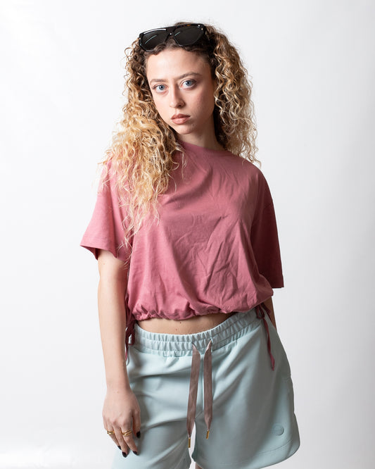 T-Shirt Colmar con coulisse e logo in gomma donna