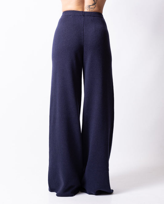 Pantalone Richmond X a palazzo in lana e cashmere 