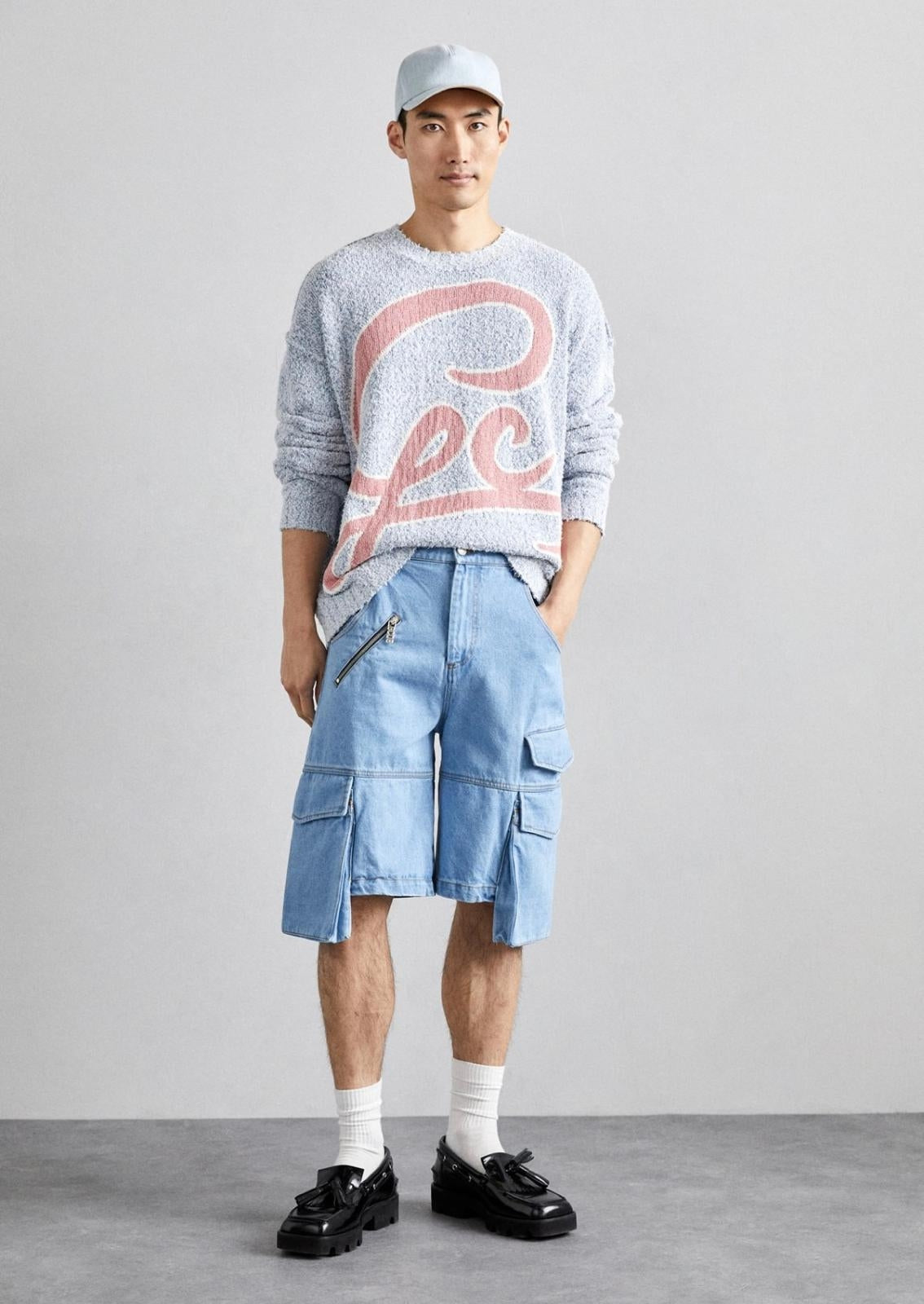 Short GCDS cargo con zip uomo