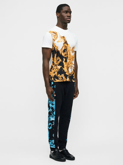 T-Shirt Versace Jeans Couture regular "Wave Baroque" uomo