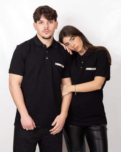 Polo Moschino in piquet con taschino 