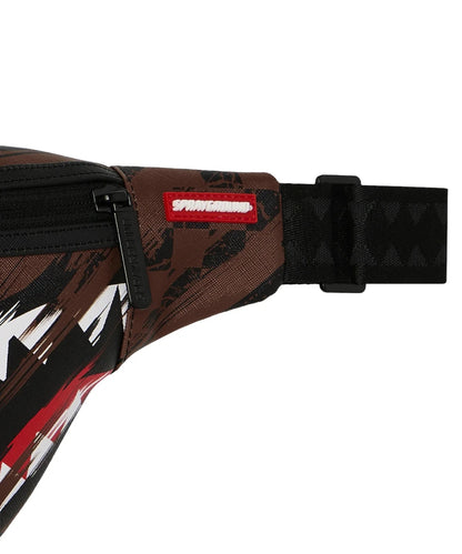 Marsupio Sprayground marrone Smeared Grunge savvy crossbody