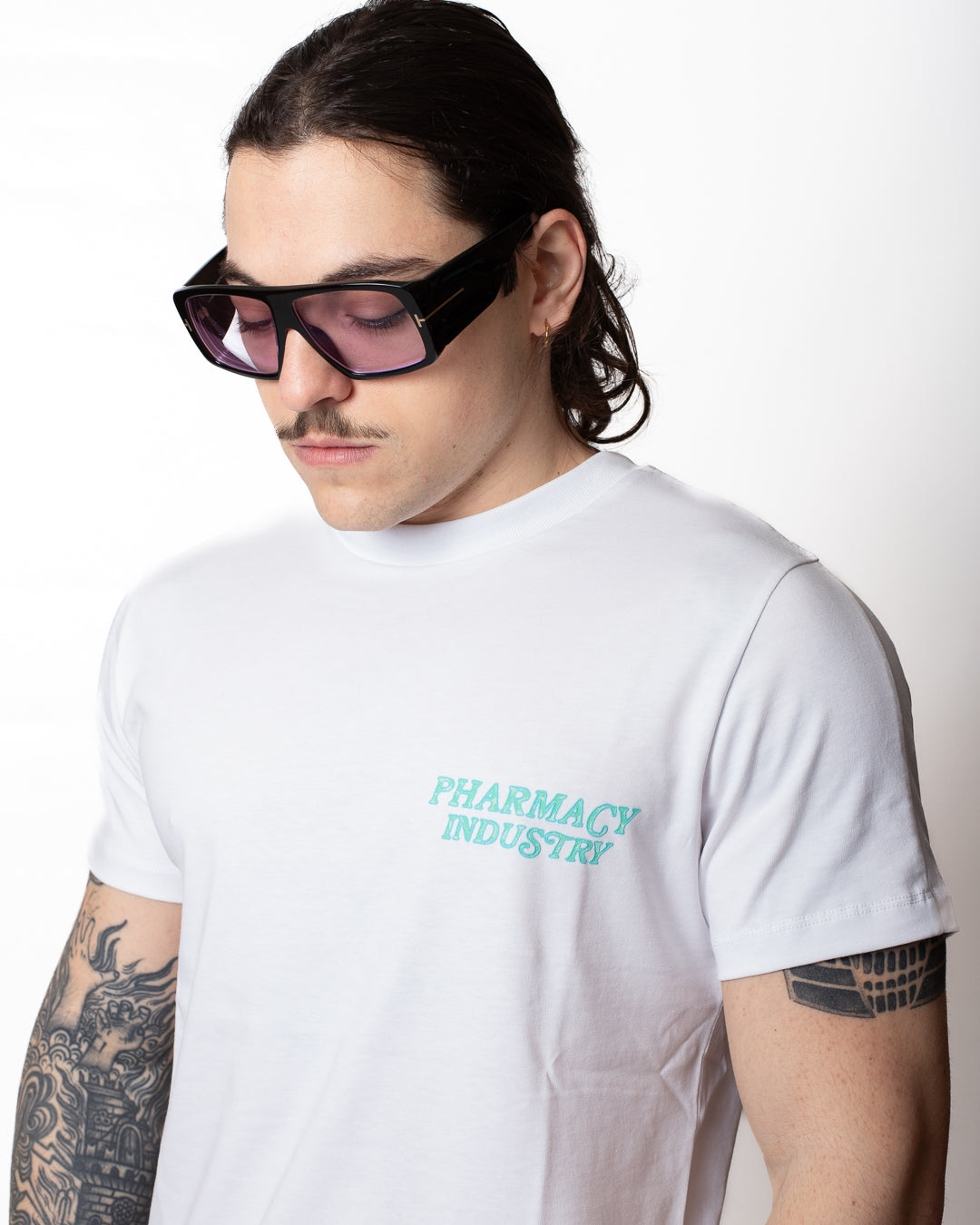 T-Shirt Pharmacy Industry con stampe logate uomo