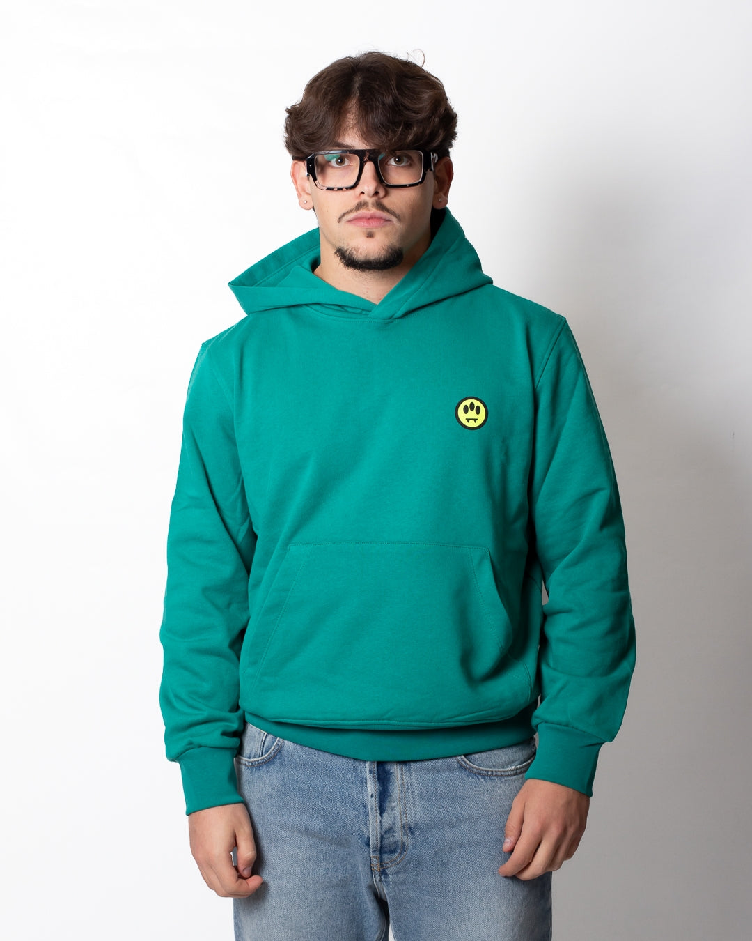 Felpa Barrow classic con cappuccio logato