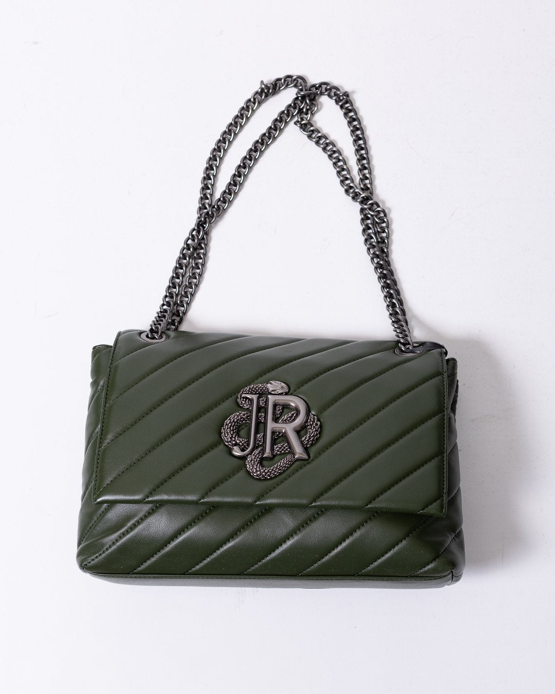 Borsa John Richmond texture trapuntata con logo "JR"