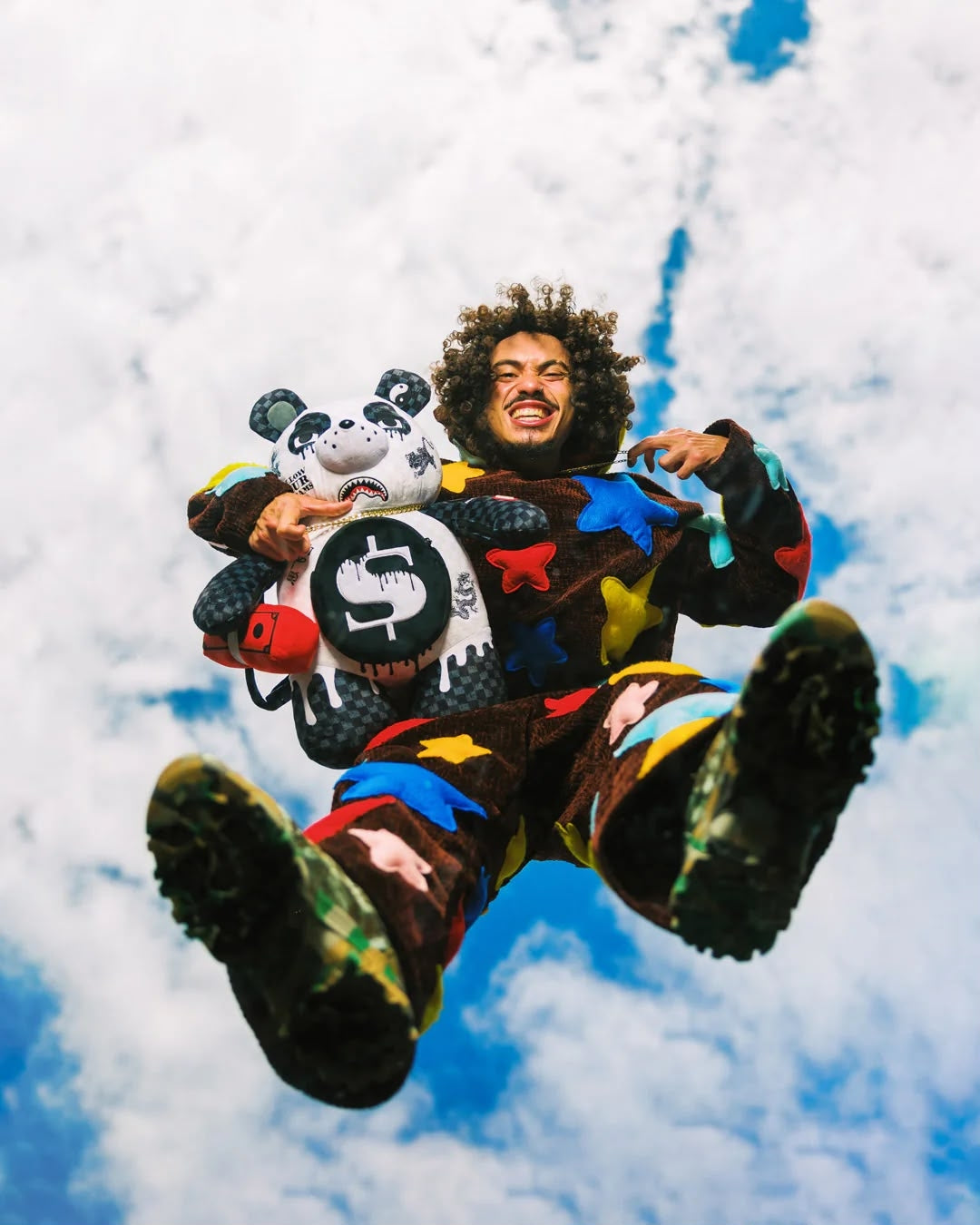 Zaino Sprayground orsetto bianco DRIPPY PANDA MONEYBEAR BACKPACK