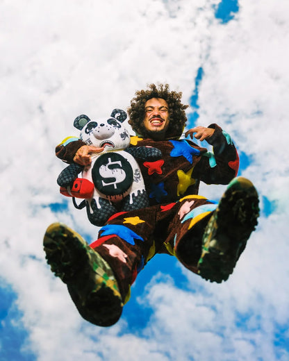 Zaino Sprayground orsetto bianco DRIPPY PANDA MONEYBEAR BACKPACK