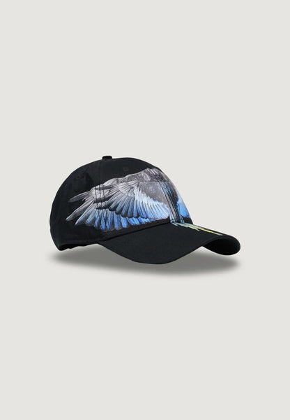 Cappello Marcelo Burlon con visiera "Icon Wings Royal"