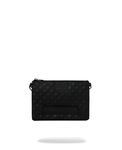 Pochette Sprayground nero RAISED CHECK CROSSOVER CLUTCH con tracolla