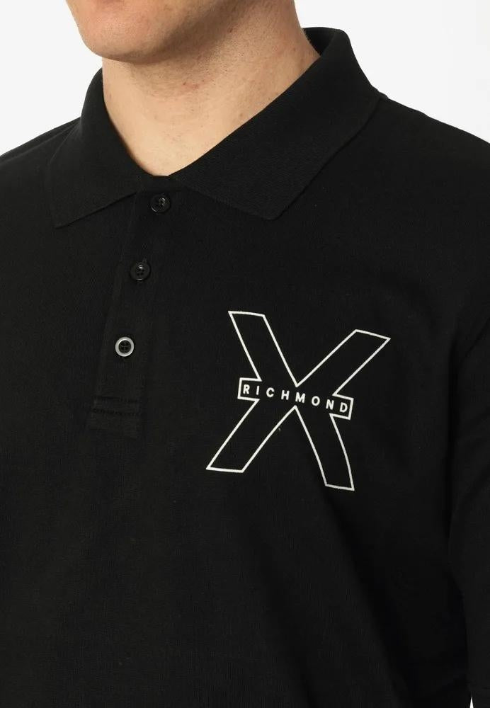 Polo Richmond X con logo in rilievo uomo
