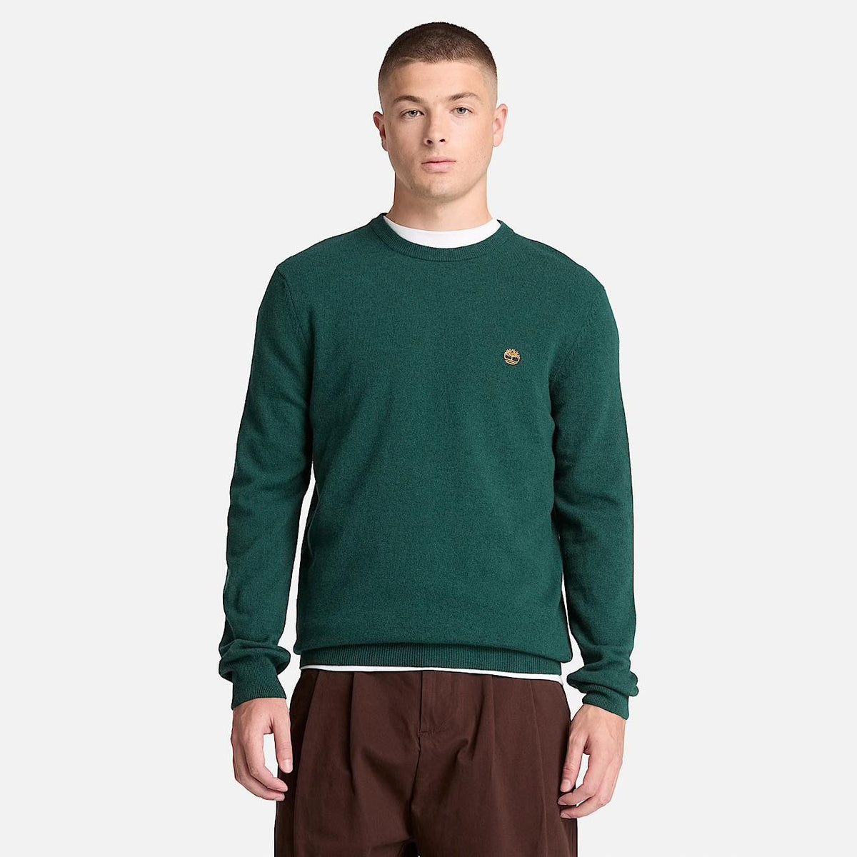 Maglia Timberland in lana con logo ricamato