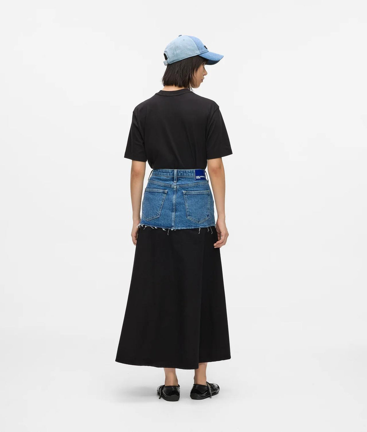 Gonna Karl Lagerfeld Jeans "Mixed Materials" donna