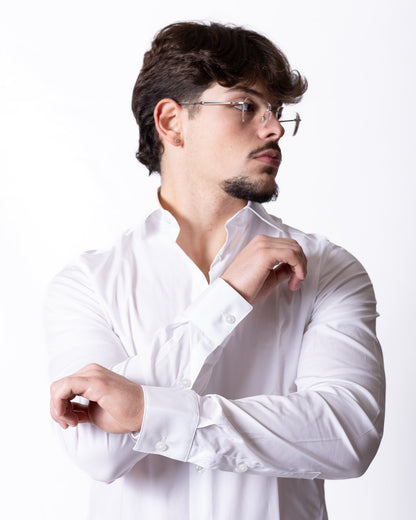 Camicia Calvin Klein regular in poplin stretch uomo