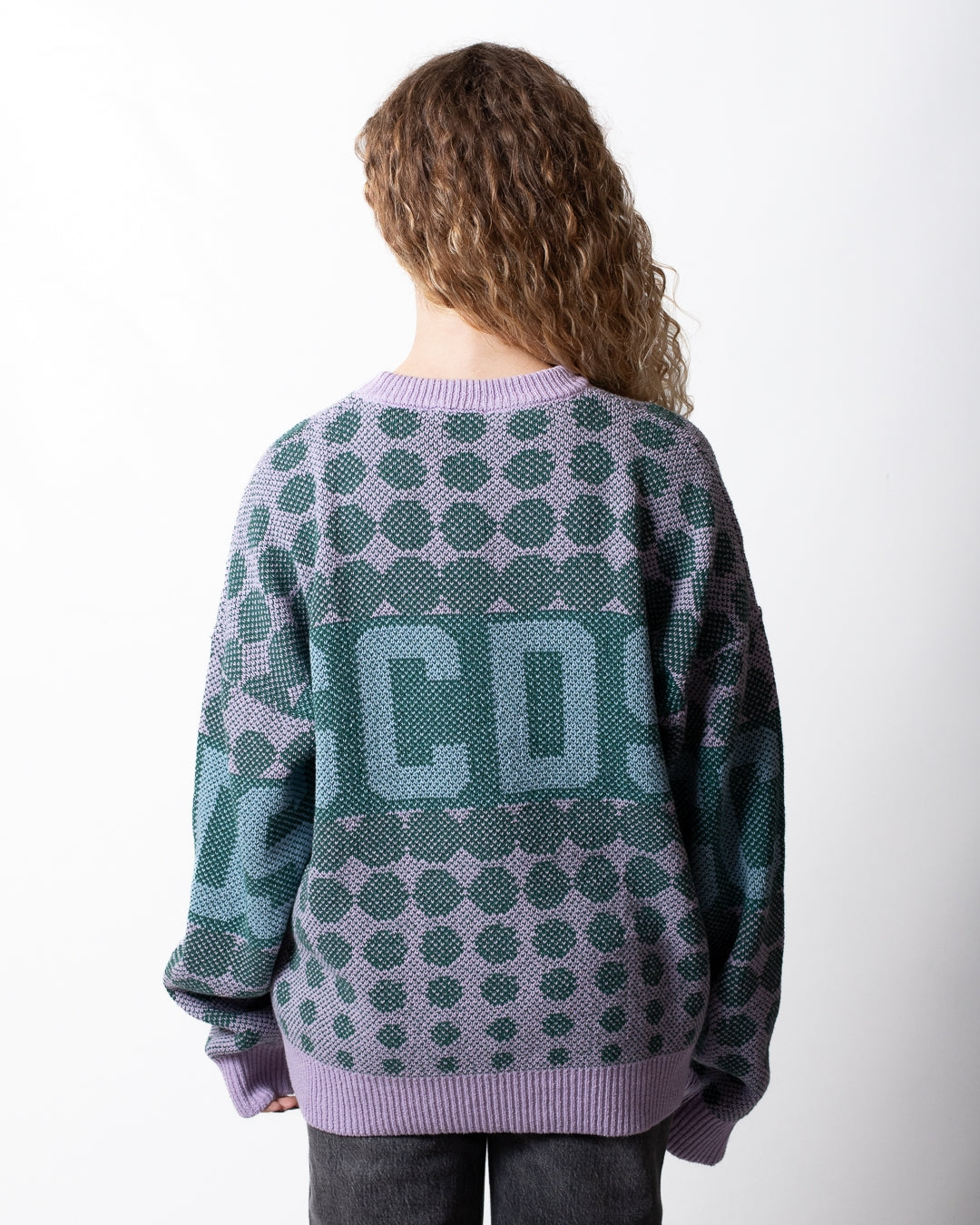 Maglia GCDS girocollo con fantasia uomo