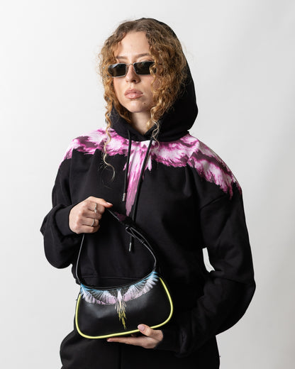 Tracolla Marcelo Burlon in ecopelle "Icon Wings Blue"