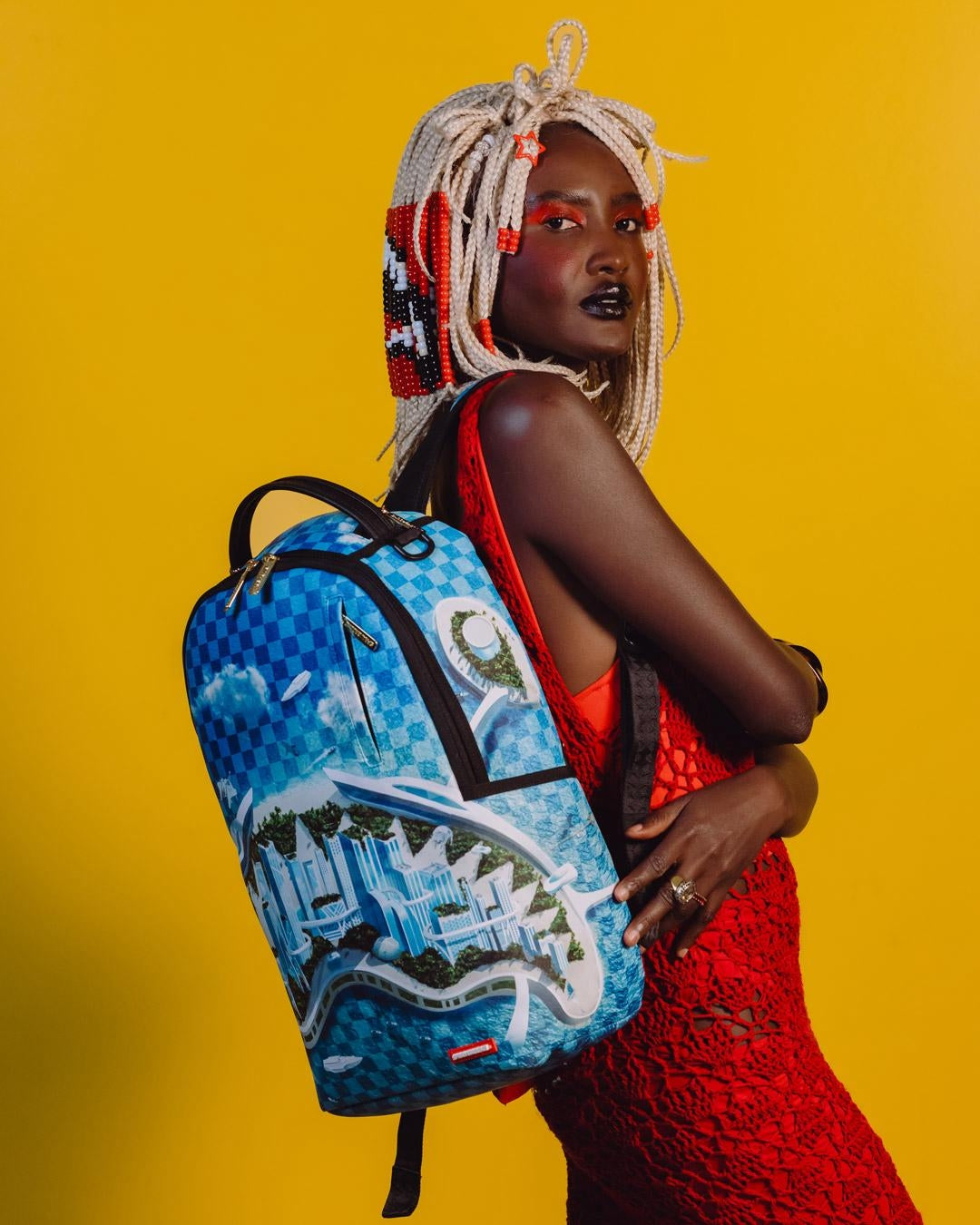 Zaino Sprayground blu SHARK ISLAND BACKPACK
