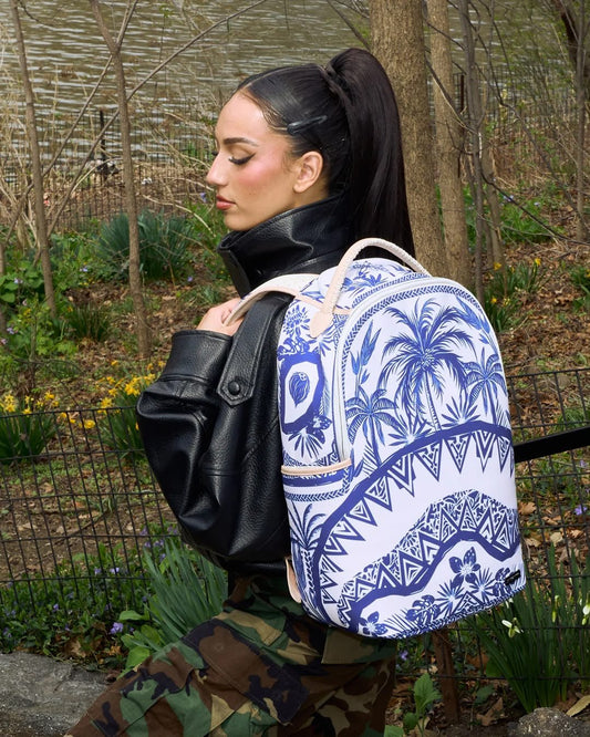 Zaino Sprayground bianco TROPICS MOROCCO BACKPACK