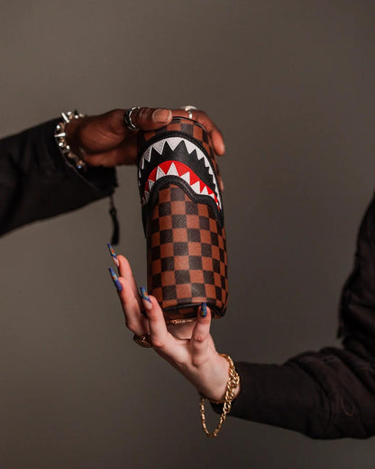 Pochette Sprayground marrone Sawtooth sharks in paris pencil pouch