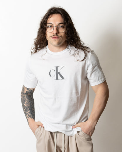 T-Shirt Calvin Klein regular con logo monogram uomo