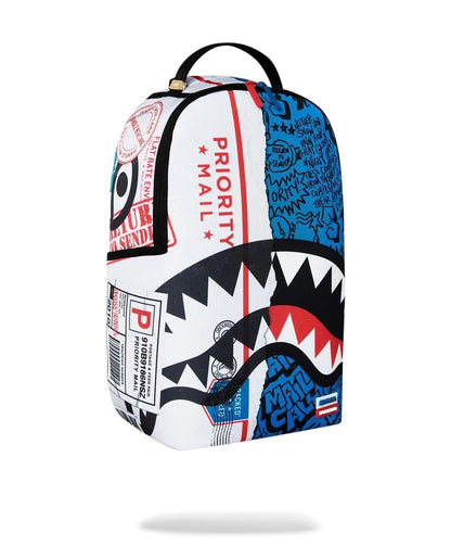 Zaino Sprayground bianco USPS PRIORITY PACKAGE BACKPACK