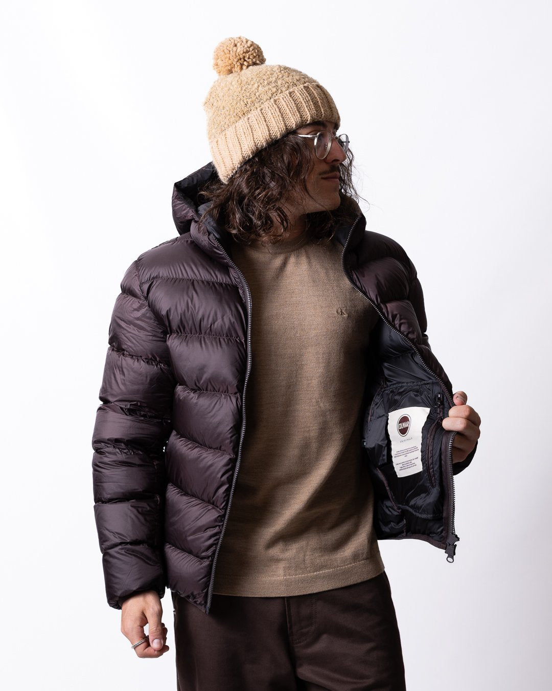 Piumino Colmar a contrasto con cappuccio uomo