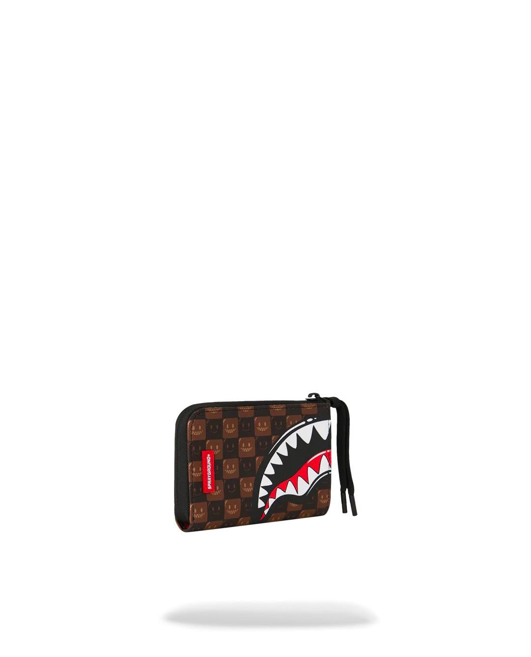 Portafoglio Sprayground marrone SHARKS IN PARIS WTF BUBBLE BROWN CHECK WALLET 