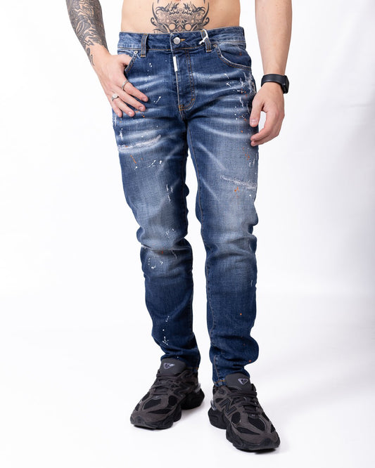 Jeans G2Firenze con dettagli decorativi e patch logo