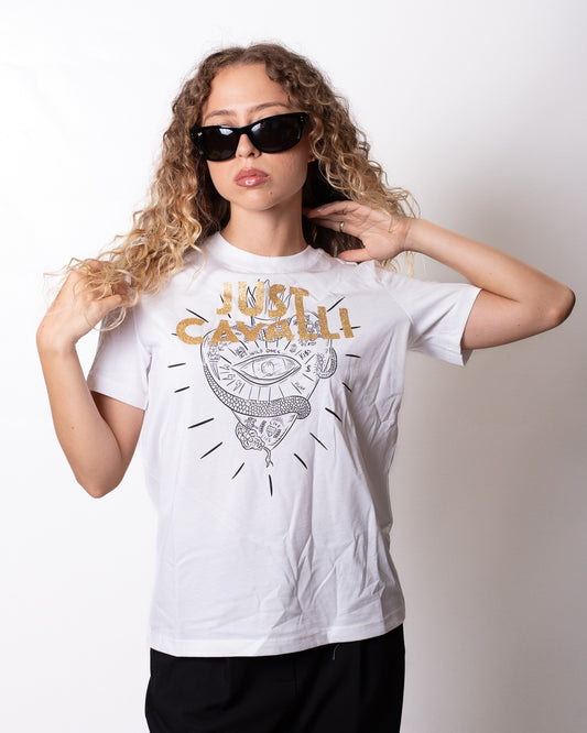 T-Shirt Just Cavalli "Heart Tatoo" donna