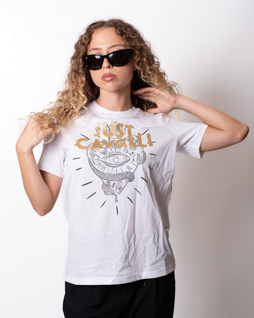 T-Shirt Just Cavalli "Heart Tatoo" donna