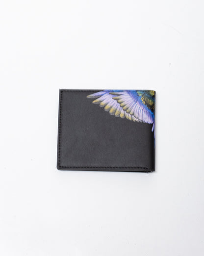 Portafoglio Marcelo Burlon in ecopelle con logo wings