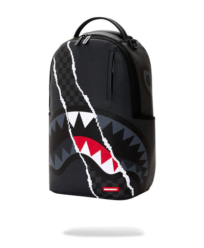 Zaino Sprayground nero CENTER RIP REVEALING GRAY CHECK BACKPACK