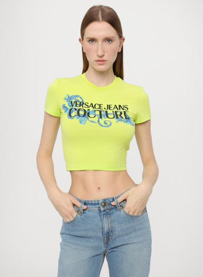 T-Shirt Versace Jeans Couture "Baroque strass" donna