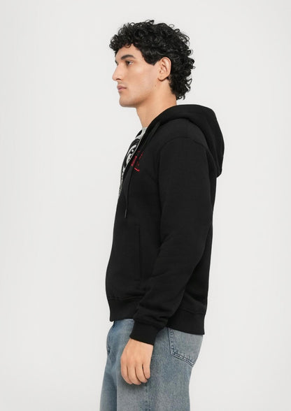 Felpa Just Cavalli fullzip con cappuccio "Corded Logo" uomo