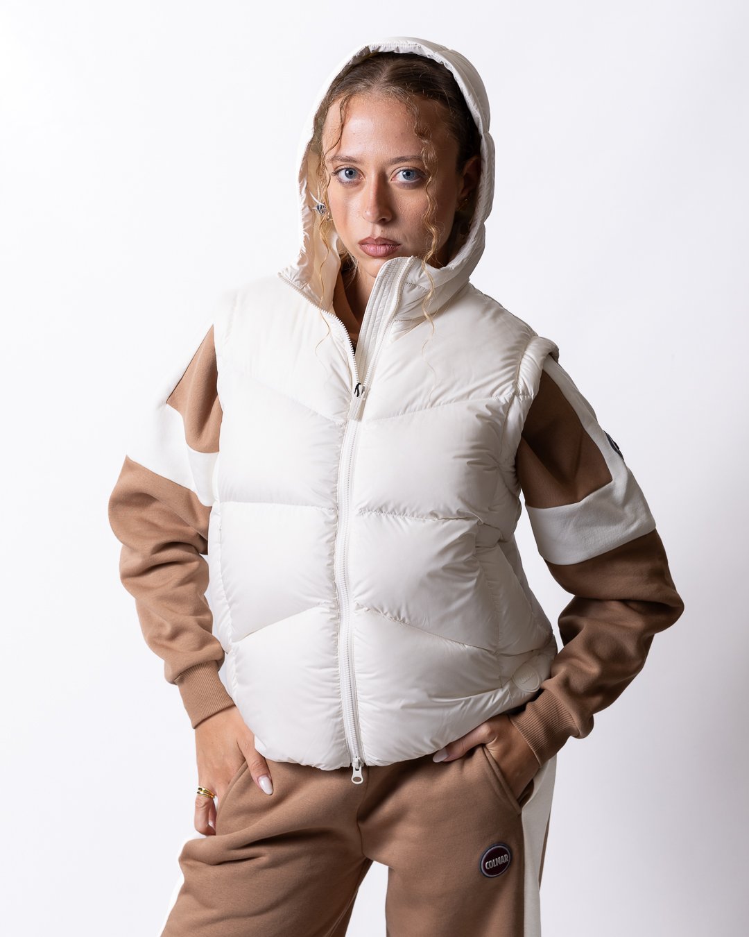 Gilet Colmar imbottito con cappuccio donna