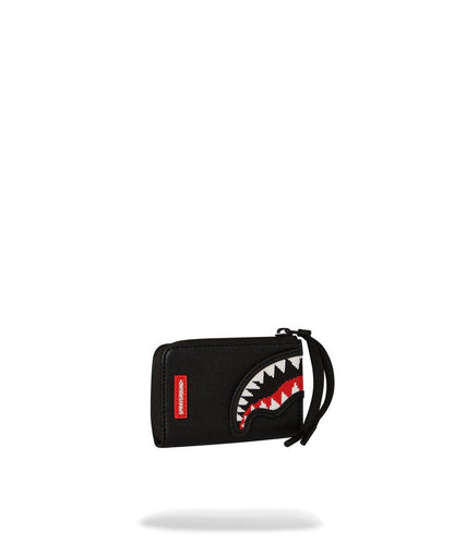 Portafoglio Sprayground nero fly knit mouth zip-out wallet