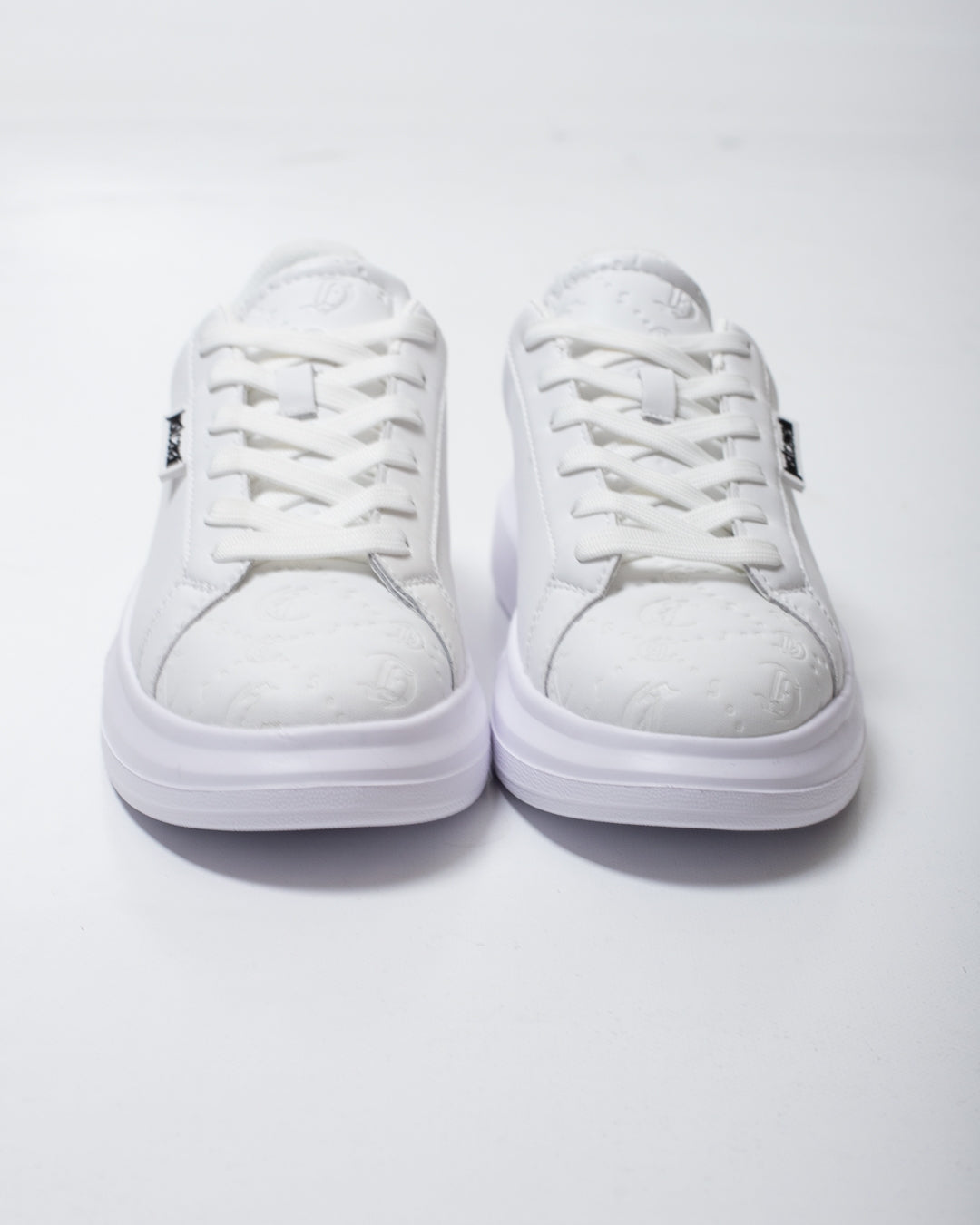 Sneakers Just Cavalli in pelle con logo jacquard uomo